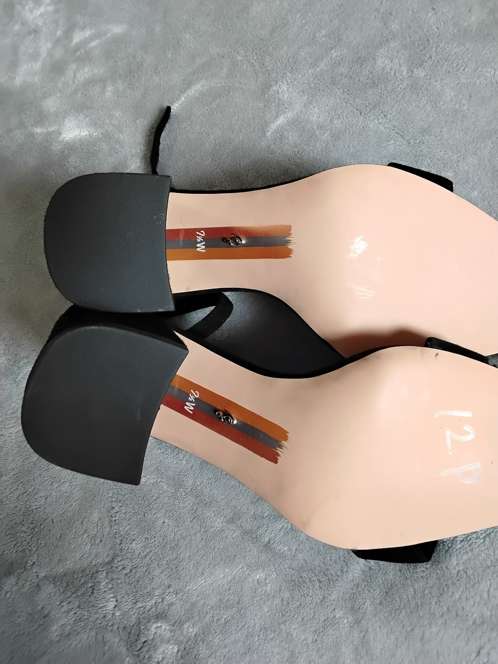 Sam Edelman Black Ankle-Strap Block Heel Sandals - Picture 6 of 6